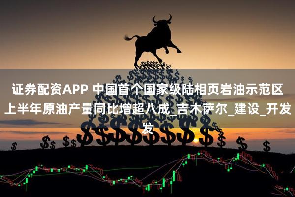证券配资APP 中国首个国家级陆相页岩油示范区上半年原油产量同比增超八成_吉木萨尔_建设_开发